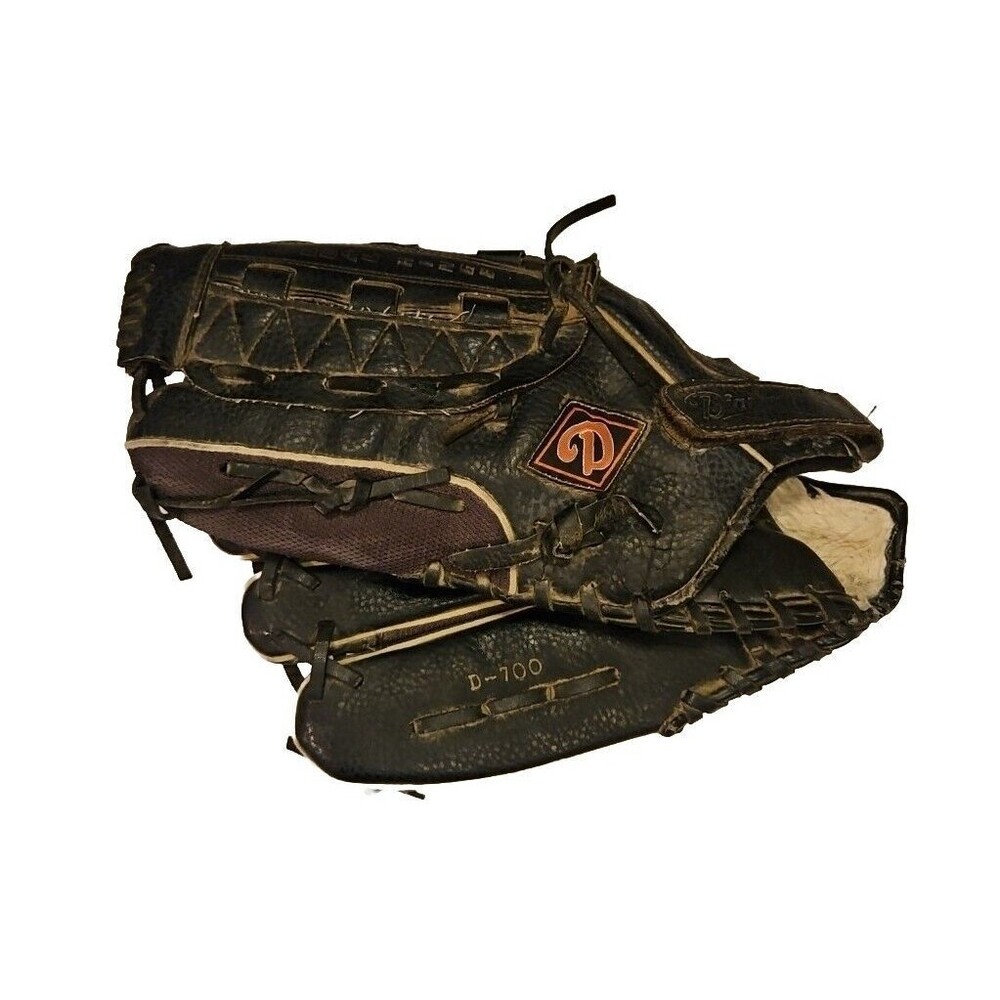 Diamond Baseball Softball Glove D-700 LHT 13.5" Dual Hinge Brown Left Hand Throw